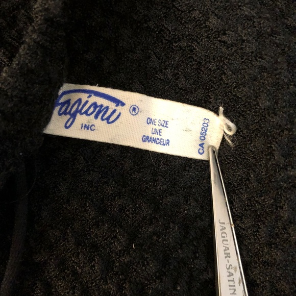 *SOLD* Vintage Black Ribbed Mini Dress - Picture 5 of 6